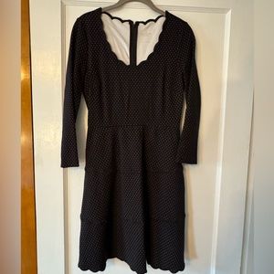 Kate spade scallop detail A line dress